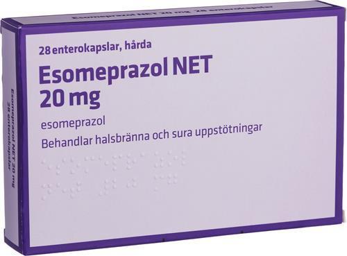 Esomeprazol NET, enterokapsel, hård 20 mg 28 st product image