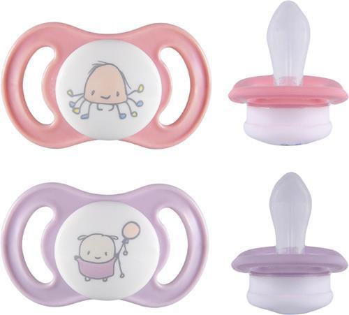 Esska Happy Mini 0+m Silikon Rosa 2-pack product image