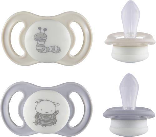 Esska Happy Mini Glow 0+m Silikon Beige 2-pack product image