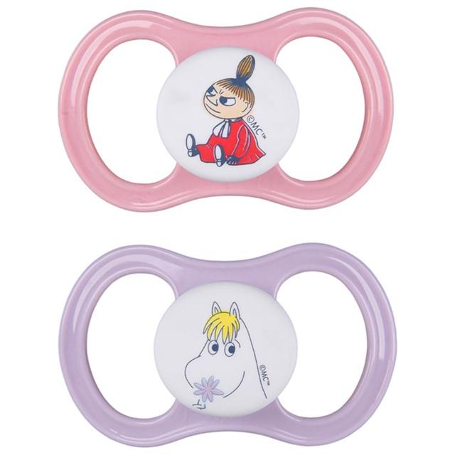 Esska Happy Muminedition Napp + 4 månader 2-pack Rosa/lila product image