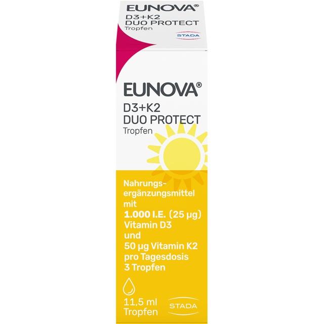EUNOVA DuoProtect D3+K2 1000 I.E./50 µg Tropfen product image