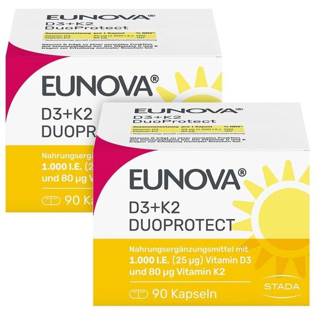 EUNOVA DuoProtect D3+K2 1000 I.E./80 μg Kaps.Kombi product image