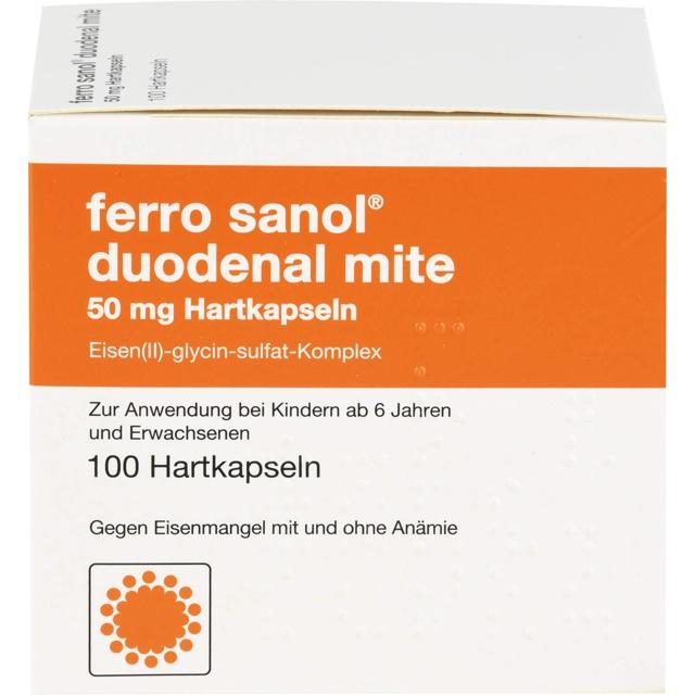 FERRO SANOL duodenal mite 50 mg magensaftr.Hartk. product image