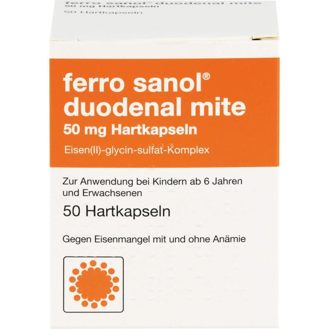 FERRO SANOL duodenal mite 50 mg magensaftr.Hartk. product image