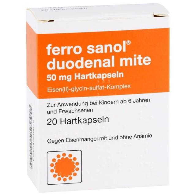 FERRO SANOL duodenal mite 50 mg magensaftr.Hartk. product image