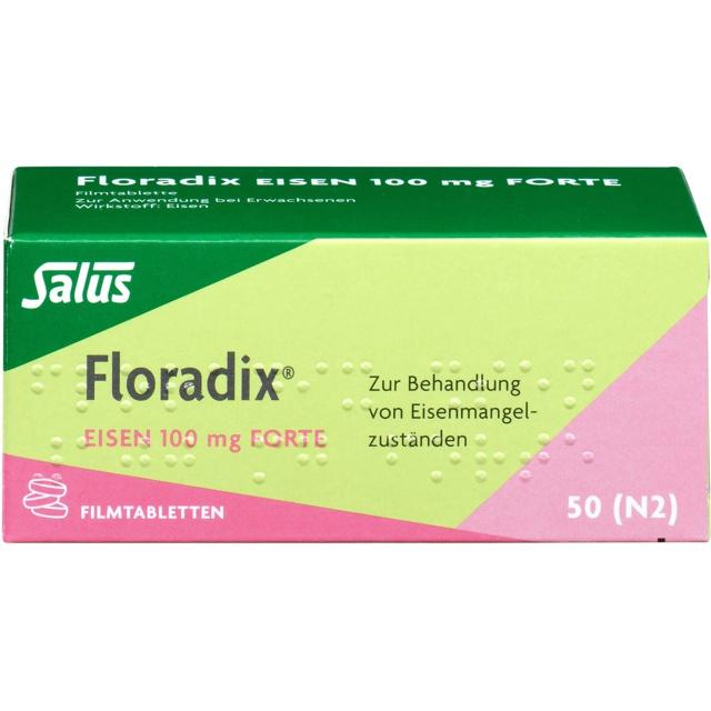 FLORADIX Eisen 100 mg forte Filmtabletten product image