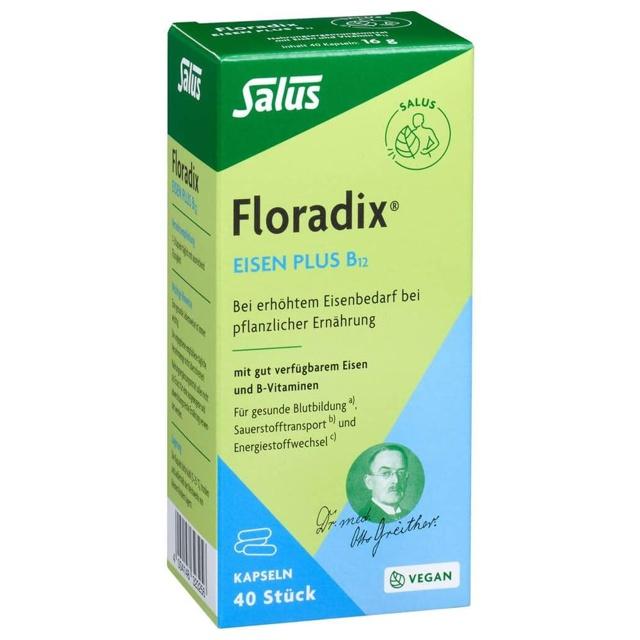 FLORADIX Eisen plus B12 vegan Kapseln product image