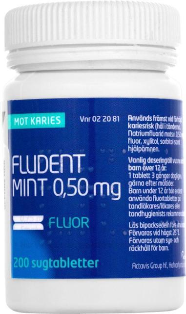 Fludent Mint, sugtablett 0,5 mg, 200 st product image