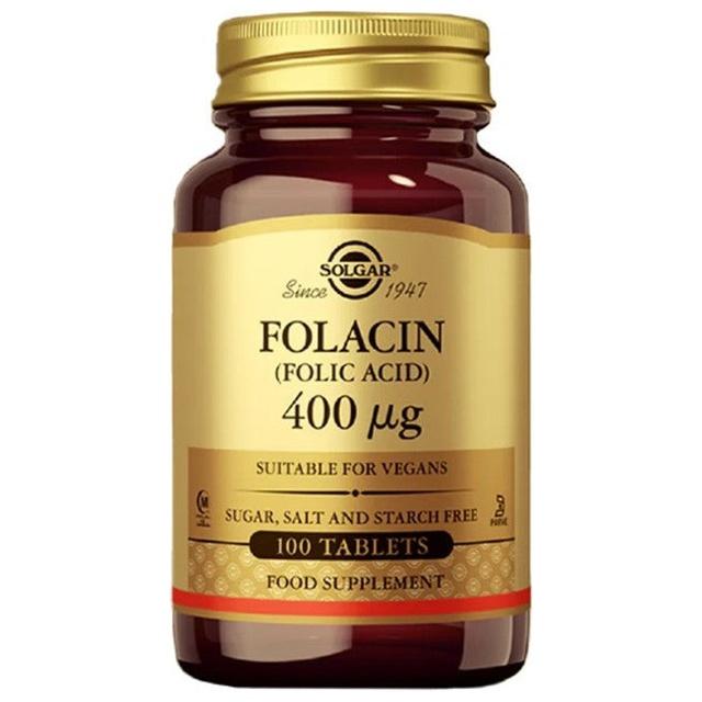 Folacin (Folsäure) 400 mcg 100 Tabletten Solgar product image