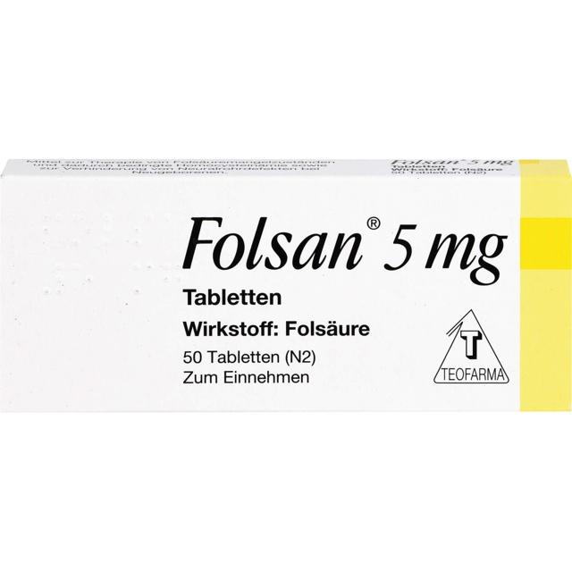 FOLSAN 5 mg Tabletten product image