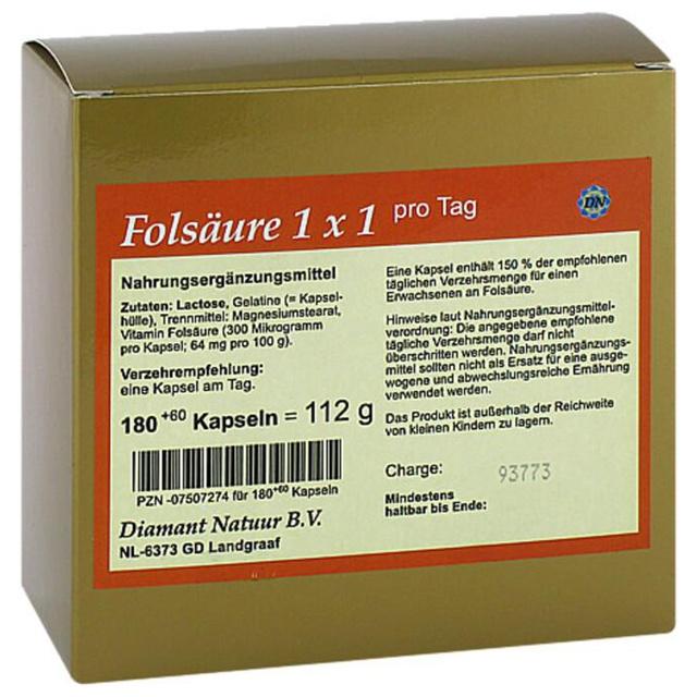 FOLSÄURE 1X1 pro Tag Kapseln product image