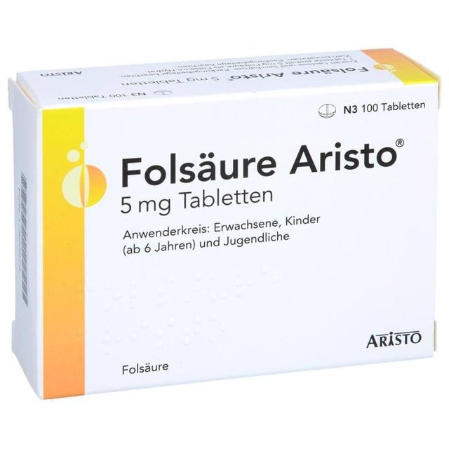FOLSÄURE ARISTO 5 mg Tabletten product image