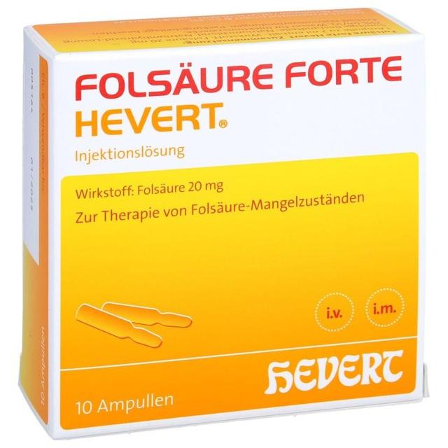 FOLSAeURE-FORTE-Hevert-20-mg-Inj-Loesung-Amp product image