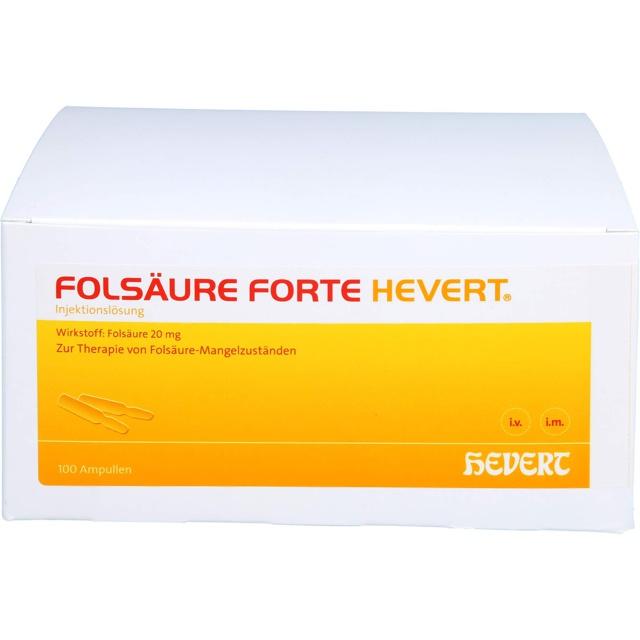FOLSÄURE FORTE Hevert 20 mg Inj.-Lösung Amp. product image