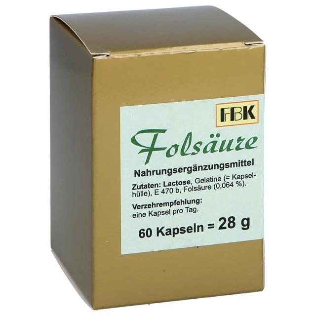Folsäure Kapseln, 60 St Kapseln product image