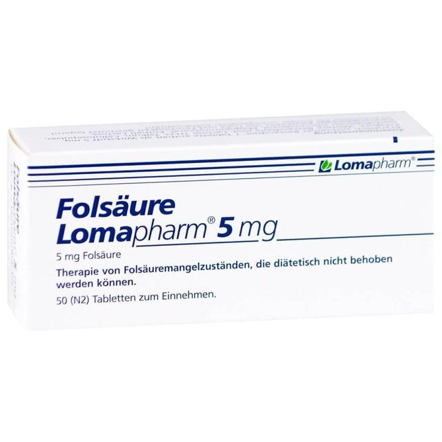 FOLSÄURE LOMAPHARM 5 mg Tabletten product image
