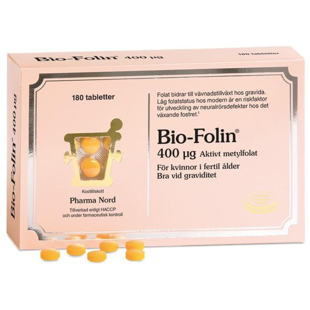 Folsyra - Bio-Folin 180 tabletter - Pharma Nord product image