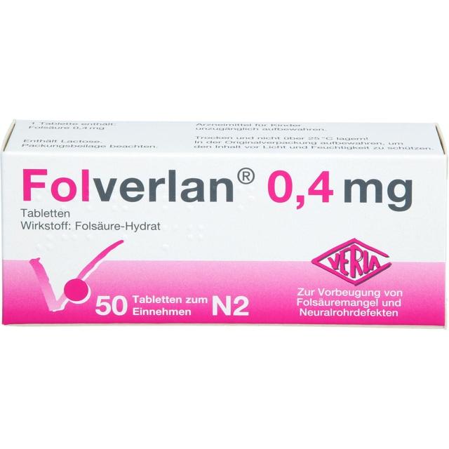 FOLVERLAN 0,4 mg Tabletten product image
