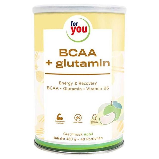 For You BCAA + Glutamin Energy & Recovery Apfel product image