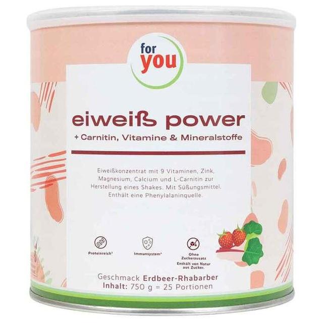 FOR YOU eiweiß power Erdbeere Pulver product image
