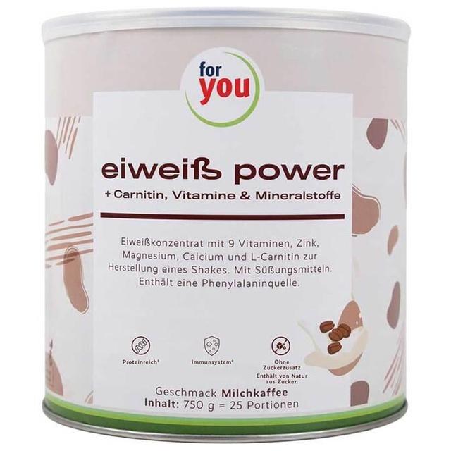 FOR YOU eiweiß power Milchkaffee Pulver product image