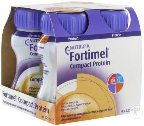 Fortimel Compact Protein Värmande tropisk smak 4 x 125 ml product image