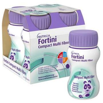 Fortini Compact MultiFibre komplett barnkosttillägg neutral 4 x 125 milliliter product image