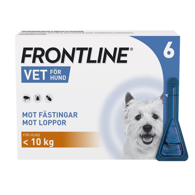 Frontline vet. 100 mg/ml Fipronil, spot-on lösning, 6x0,67 ml product image