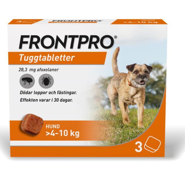 Frontpro för hund >4-10 kg, tuggtablett 28 mg, 3 st product image