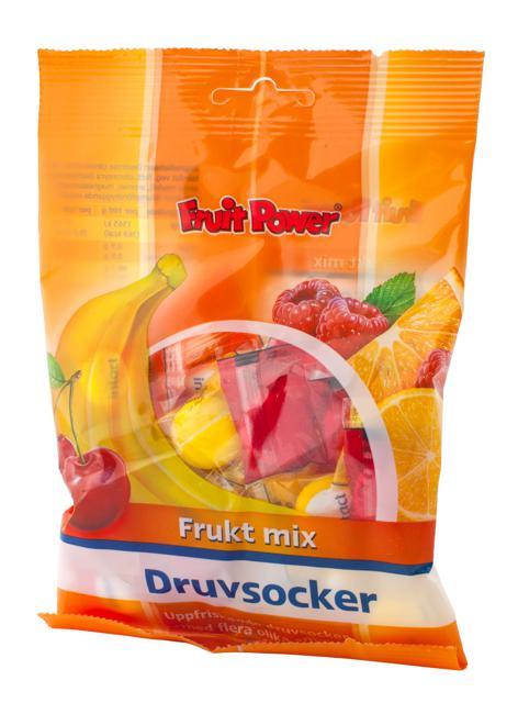 FruitPower Druvsocker Frukt Mix Tablett 75 g product image