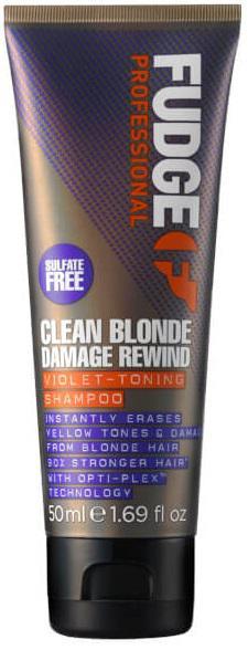 Fudge Clean Blonde Damage Rewind Violet Shampoo 50ml product image
