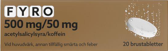 Fyro brustablett 500 mg/50 mg, 20 st product image