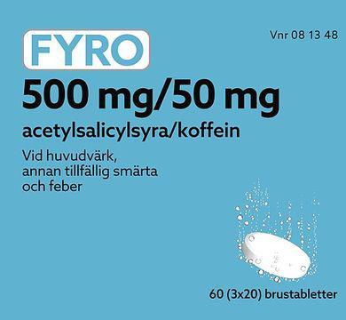 Fyro brustablett 500 mg/50 mg, 3 X 20 st product image