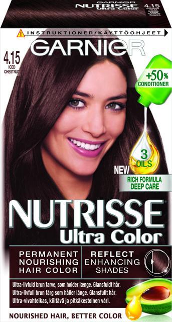 Garnier Nutrisse Ultra Color 4.15 Mahogany Ashy Brown product image