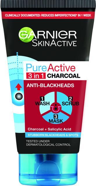 Garnier Pureactive BHA Charcoal In1 Anti-Blackhead Cleanser For Impure Skin 150 ml product image