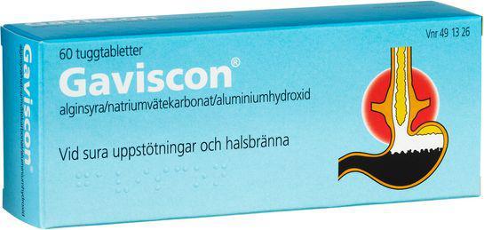 Gaviscon 60 tuggtabletter product image