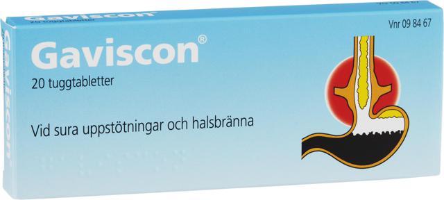 Gaviscon, tuggtablett 20 st product image