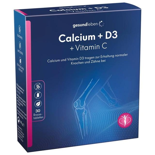 GESUND LEBEN Calcium 800 mg+D3+Vitamin C Br.-Tabl. product image