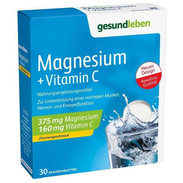 Gesund Leben Magnesium + Vitamin C Brausetabletten, 3X10 St Brausetabletten product image