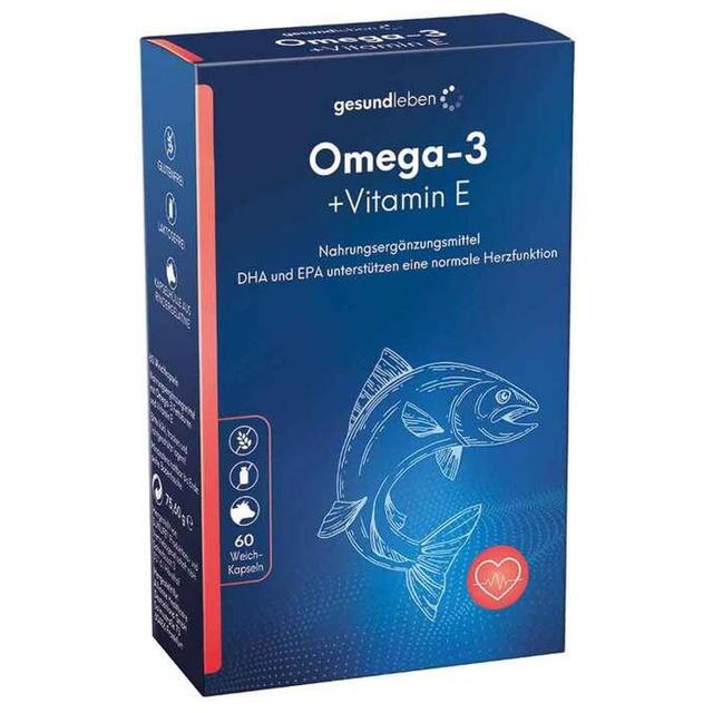 GESUND LEBEN Omega-3 1.000 mg Kapseln+Vitamin E product image