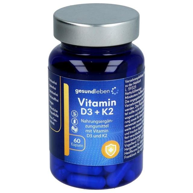 GESUND LEBEN Vitamin D3+K2 Kapseln product image