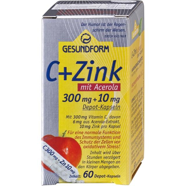 GESUNDFORM C+Zink m.Acerola Depot Kapseln product image