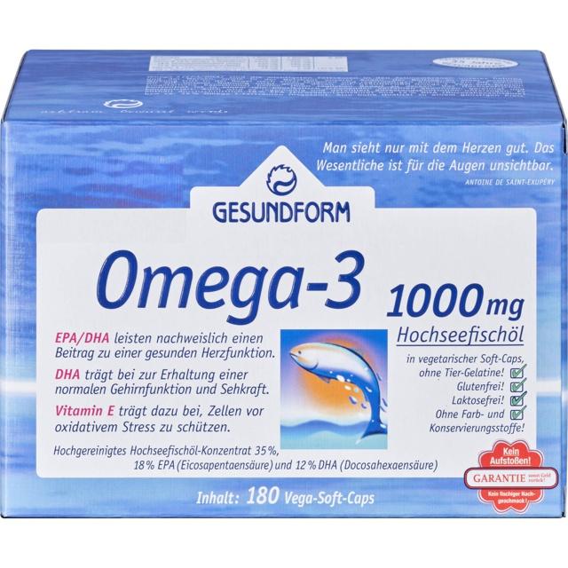 GESUNDFORM Omega-3 1000 mg Kapseln product image