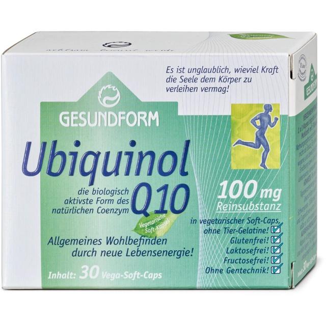 GESUNDFORM Ubiquinol Q10 100 mg Vega-Soft-Caps product image