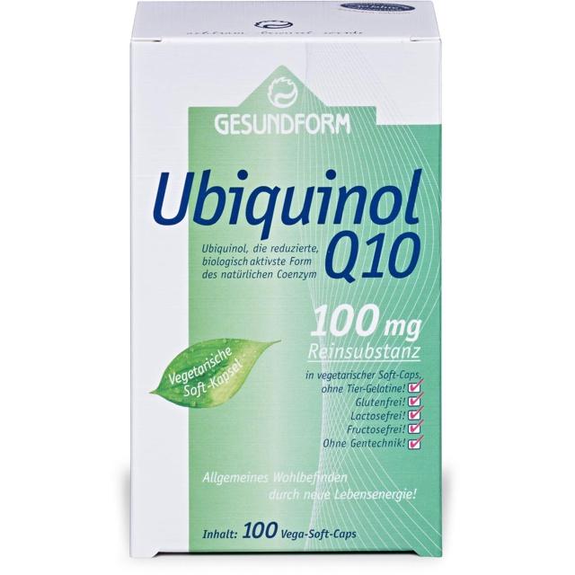 GESUNDFORM Ubiquinol Q10 100 mg Vega-Soft-Caps product image