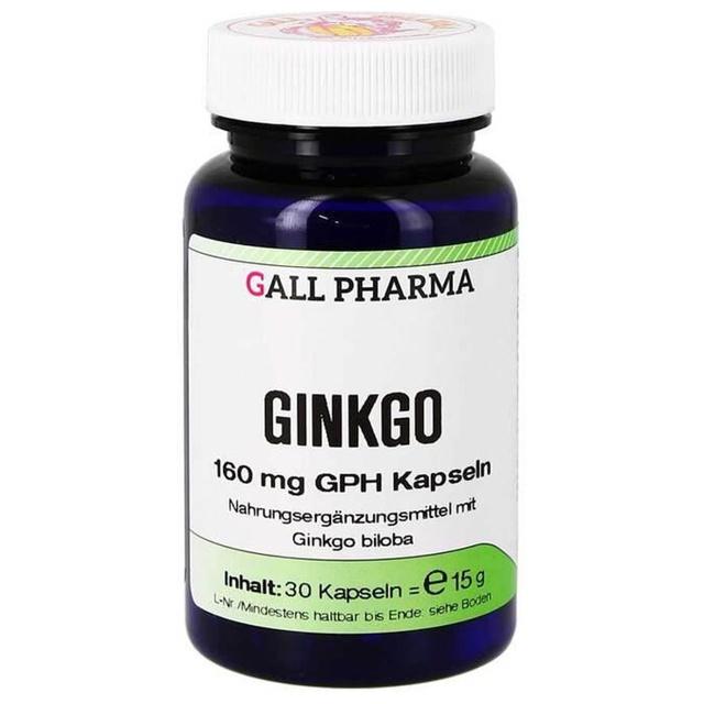 Ginkgo 160 mg GPH Kapseln, 30 St Kapseln product image