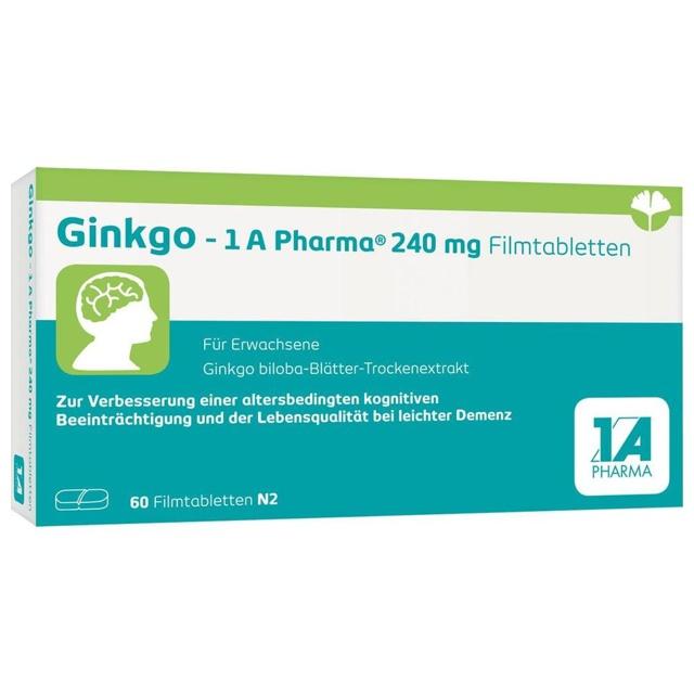 GINKGO-1A Pharma 240 mg Filmtabletten product image