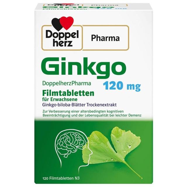 GINKGO DOPPELHERZPHARMA 120 mg Filmtabletten product image