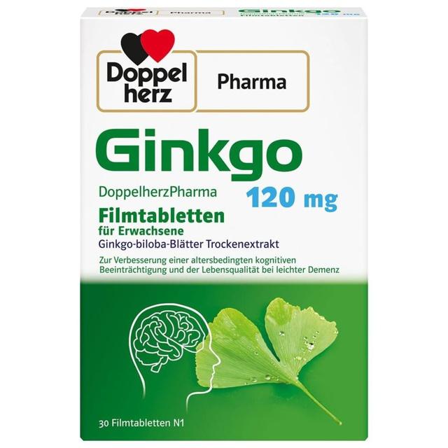 GINKGO DOPPELHERZPHARMA 120 mg Filmtabletten product image