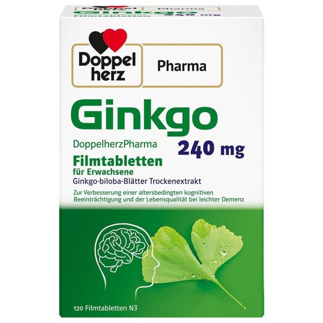 GINKGO DOPPELHERZPHARMA 240 mg Filmtabletten product image